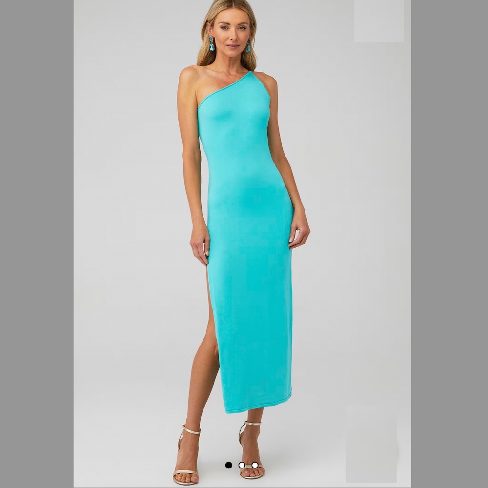 Karina Grimaldi - DOMENICA MIDI DRESS - one shoulder - SIZE SMALL